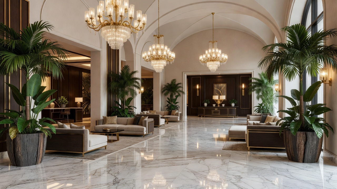 Luxury Hotel Lobby